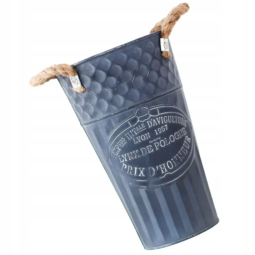 Plechová váza Provence