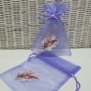 Sáček na levanduli a bylinky - organza